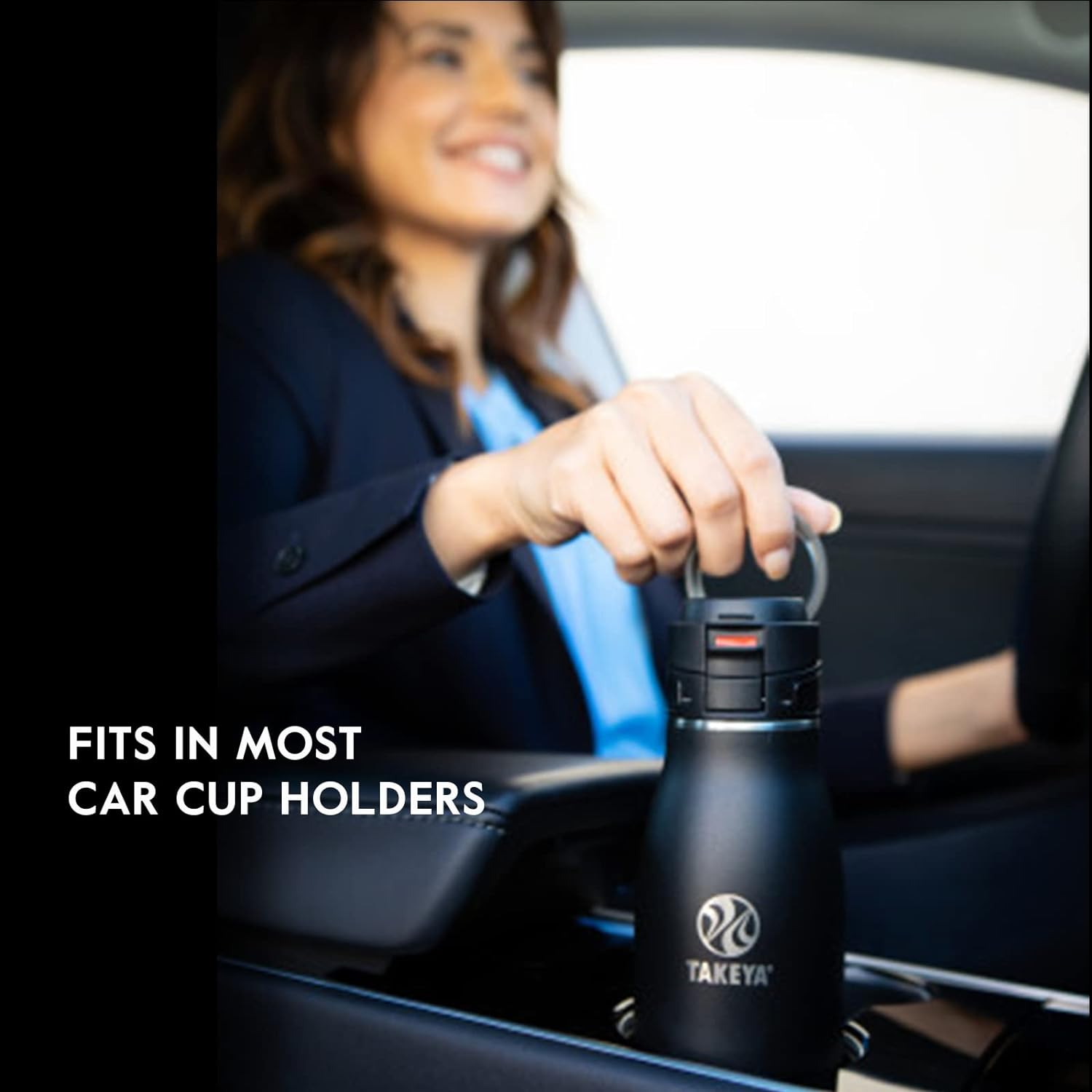 Takeya Traveler Insulated Travel Mug, Leak Proof Lid, 17 Ounce, Onyx