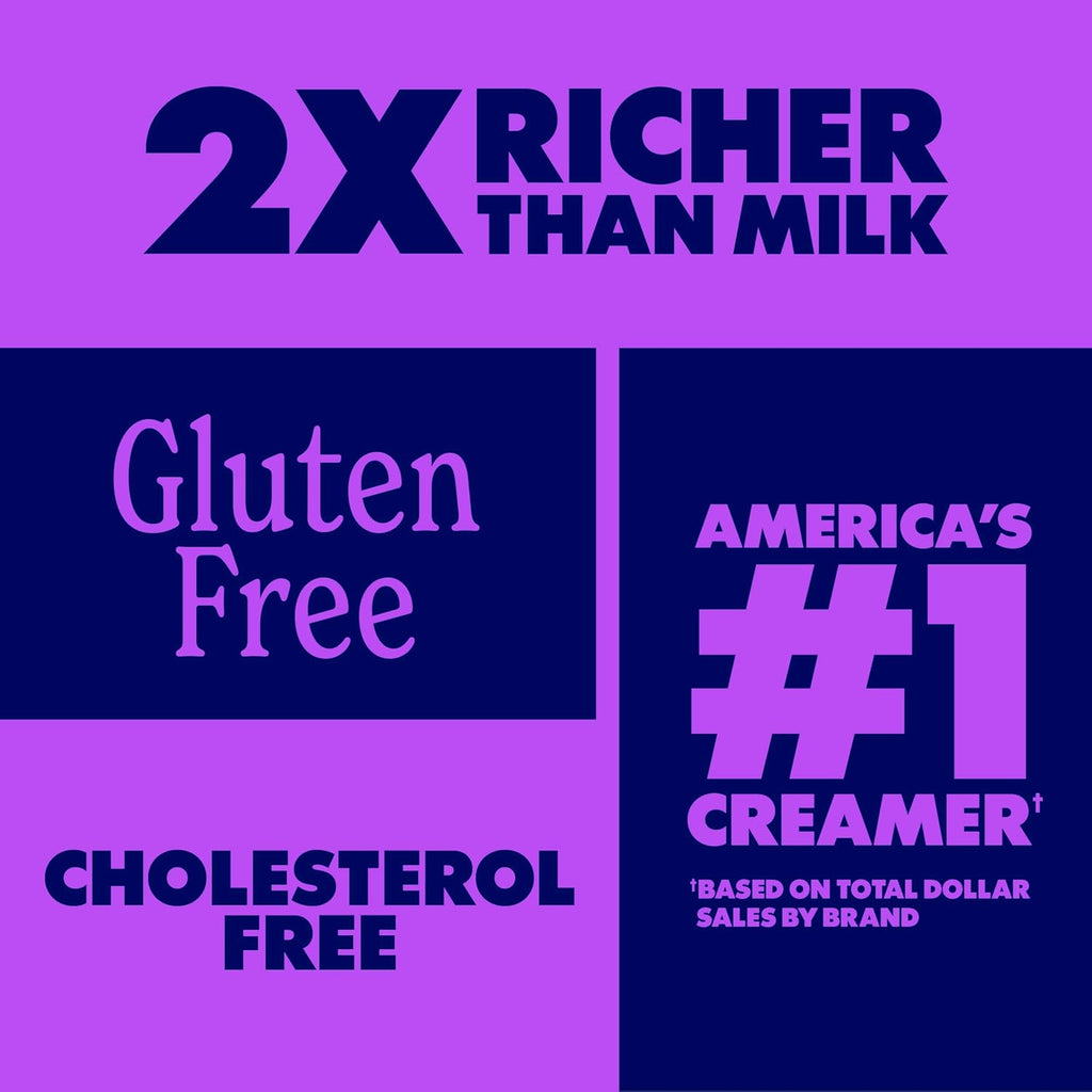 Coffee mate Italian Sweet Crème Flavored Coffee Creamer, Non-Dairy, Gluten-Free, Liquid Creamer for Coffee, Cholesterol Free, 126 Servings