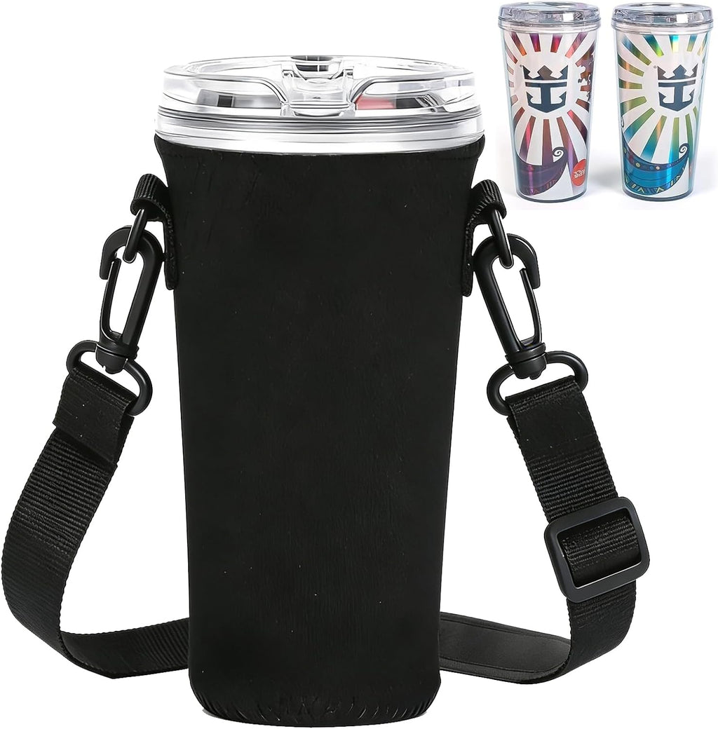 Engorgio Cup Holder，Cruise Essentials 2026，Hands‑Free Cup Holder，1Pack Neoprene Drink Sling, Cruise Ship Essentials Cup Sling Cruise Essentials(No Small Bag)