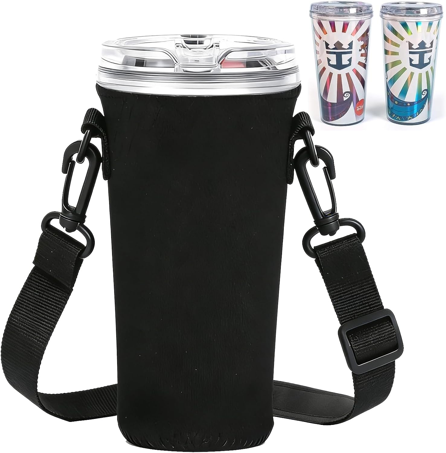 Engorgio Cup Holder，Cruise Essentials 2026，Hands‑Free Cup Holder，1Pack Neoprene Drink Sling, Cruise Ship Essentials Cup Sling Cruise Essentials(No Small Bag)