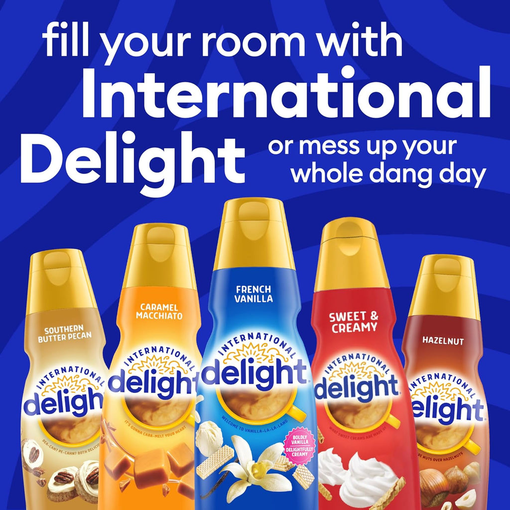 International Delight Coffee Creamer, Caramel Macchiato, Refrigerated Flavored Creamer, 64 FL OZ Bottle